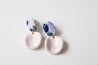 Porcelain statement pendant earrings - Nr.2
