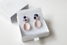 Porcelain statement pendant earrings