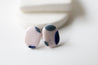 Stained porcelain studs (small) - Nr.3