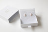 Stained porcelain studs - Erbium glaze