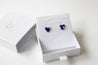 Stained porcelain studs - Heart