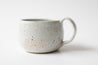 Cappuccino mug in Icy Blue on Speckled Clay