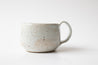 Cappuccino mug in Icy Blue on Speckled Clay