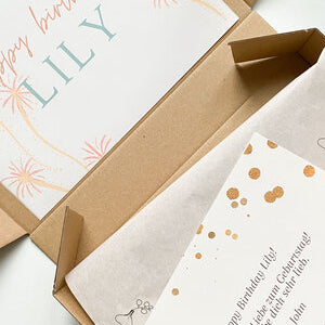 home pottery kit with birthday message 