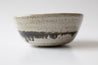 Small bowl in white with oxide - Tundra series