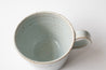 Mug Nr.1 in Icy Blue on Speckled Clay