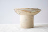 Handmade ceramic pasta bowl with marbled effect by Elisabetta Lombardo