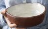 Red ceramic bowl by Elisabetta Lombardo