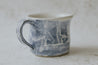 Staffa - Brushed slip mug (blue)