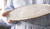 Handmade grey drop ceramic plate by Elisabetta Lombardo