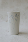 Tumbler porcelain cup - hand-painted