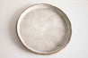 Handmade grey big ceramic plate by Elisabetta Lombardo