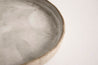 Handmade grey big ceramic plate by Elisabetta Lombardo