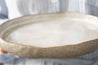 Handmade grey big ceramic plate by Elisabetta Lombardo
