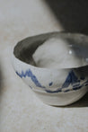 Ceramic bowl from mesh & cloth