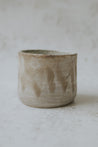 Staffa's sand - carved porcelain slip cup