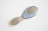 Blue ceramic spoon